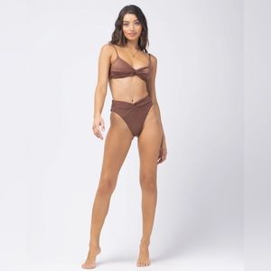 L Space Shimmer Cafe Bikini